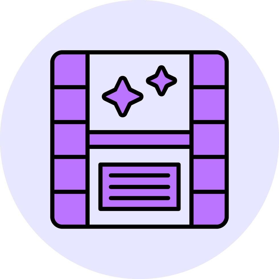 Camera roll Filled Circle Fill Style Icon vector