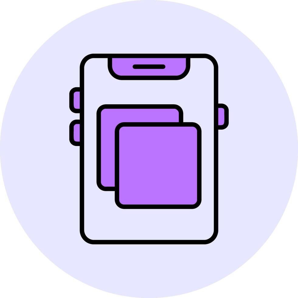 Screen mirroring Filled Circle Fill Style Icon vector