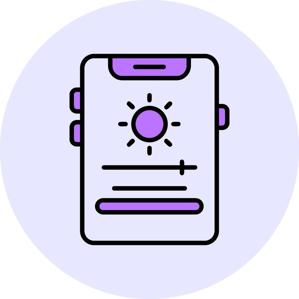 Adaptive brightness Filled Circle Fill Style Icon vector