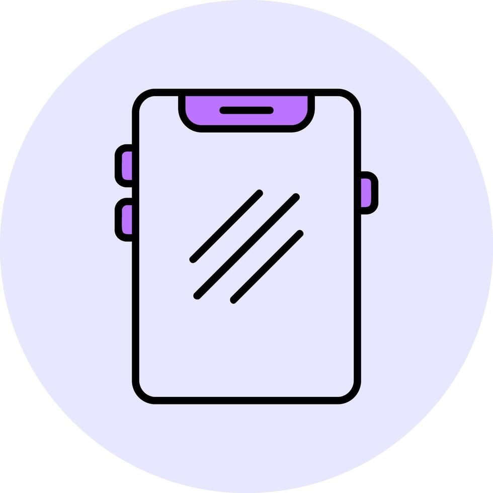 Phone Filled Circle Fill Style Icon vector
