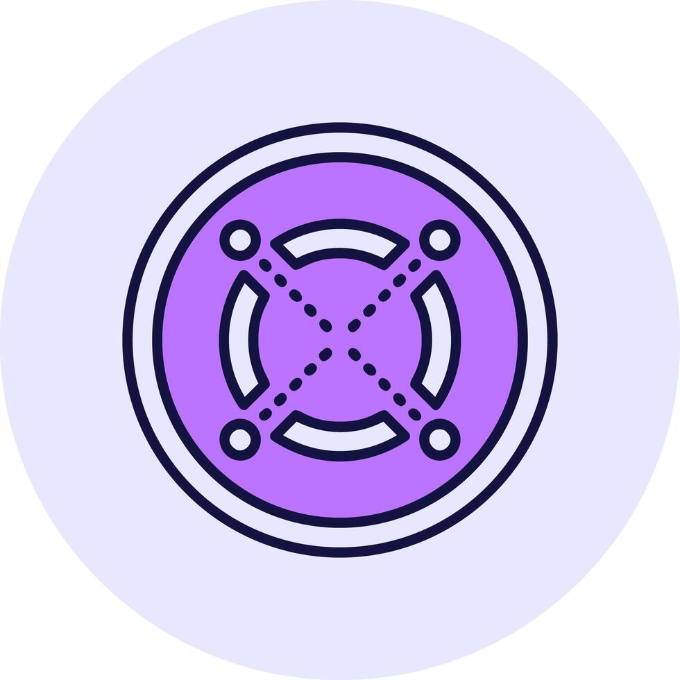 Elrond Filled Circle Fill Style Icon vector