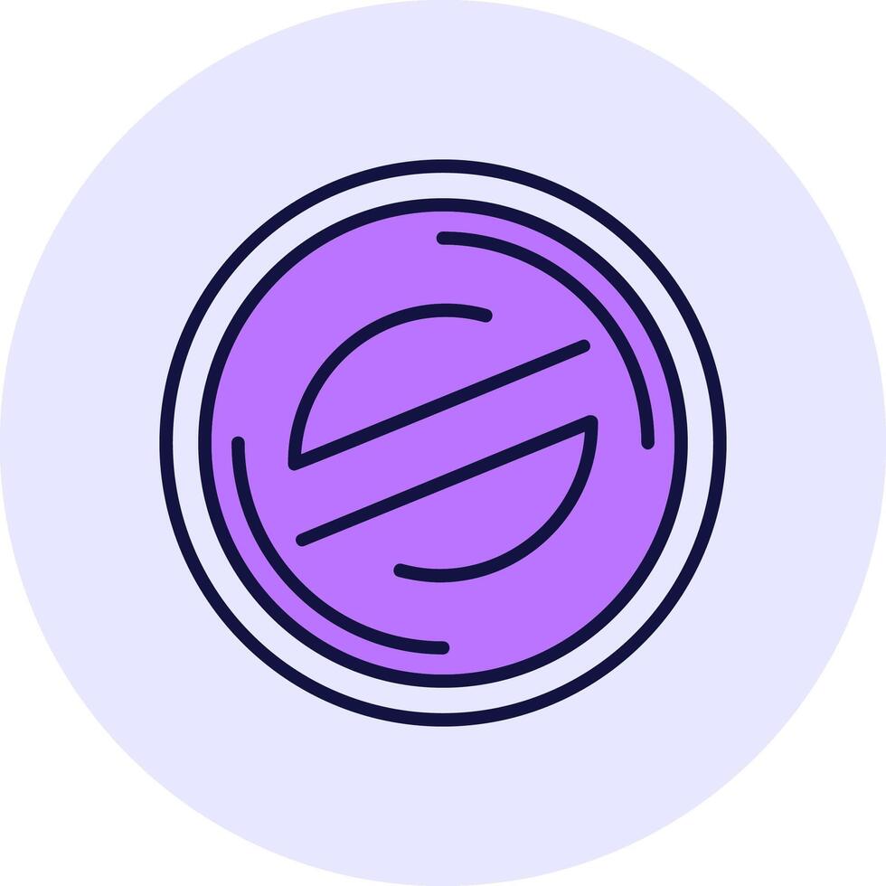 Stellar Filled Circle Fill Style Icon vector