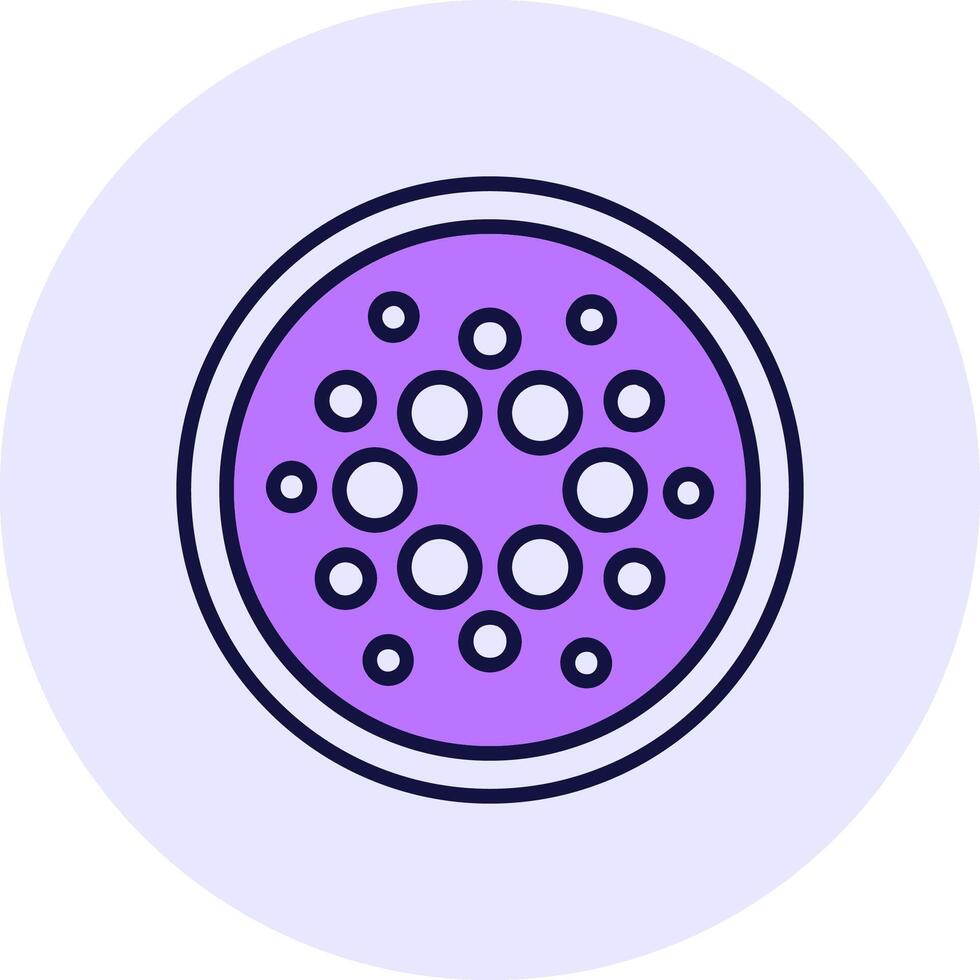 Cardano Filled Circle Fill Style Icon vector