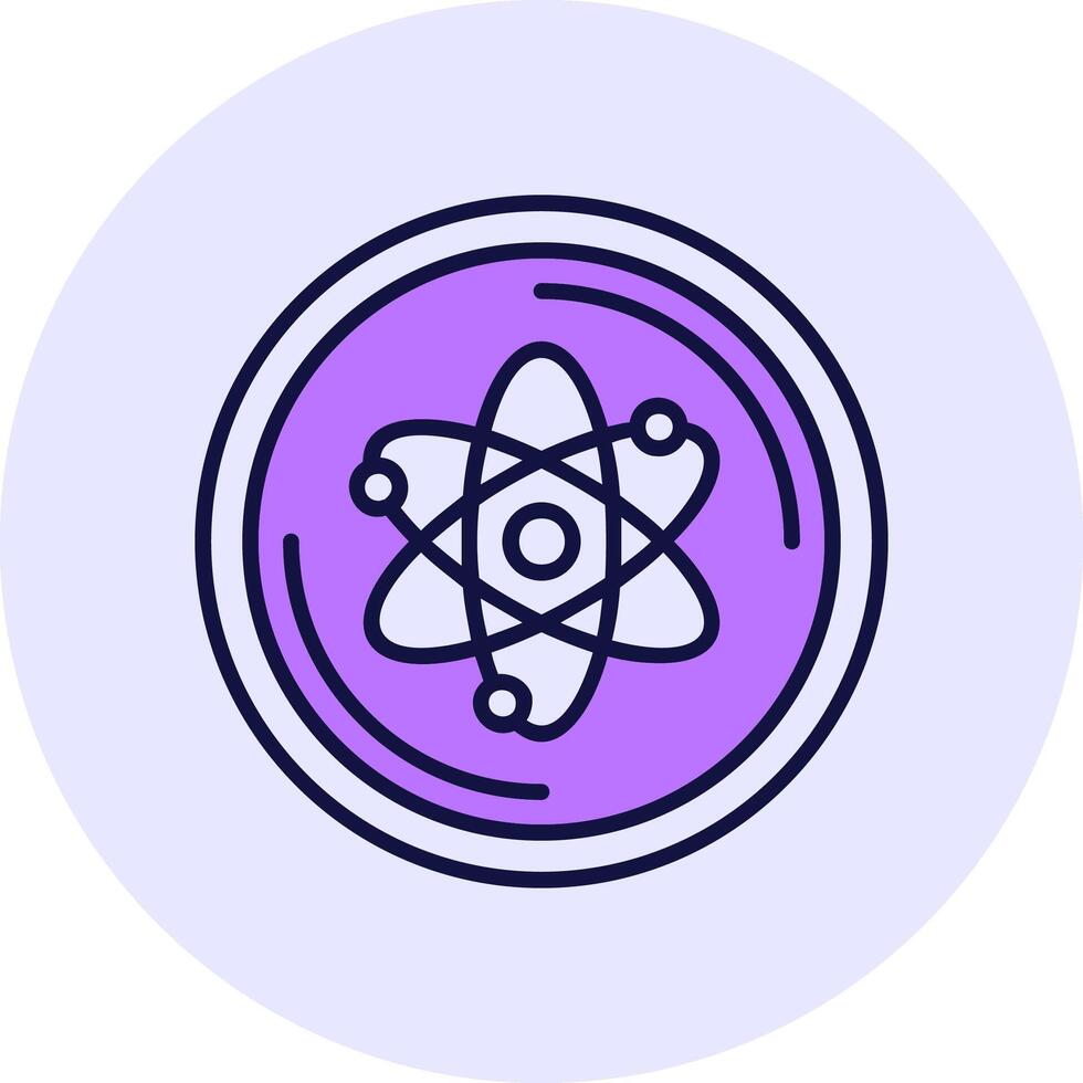 Cosmos Filled Circle Fill Style Icon vector
