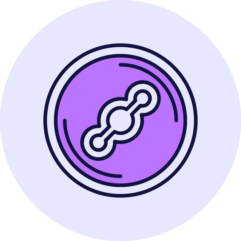 Helium Filled Circle Fill Style Icon vector