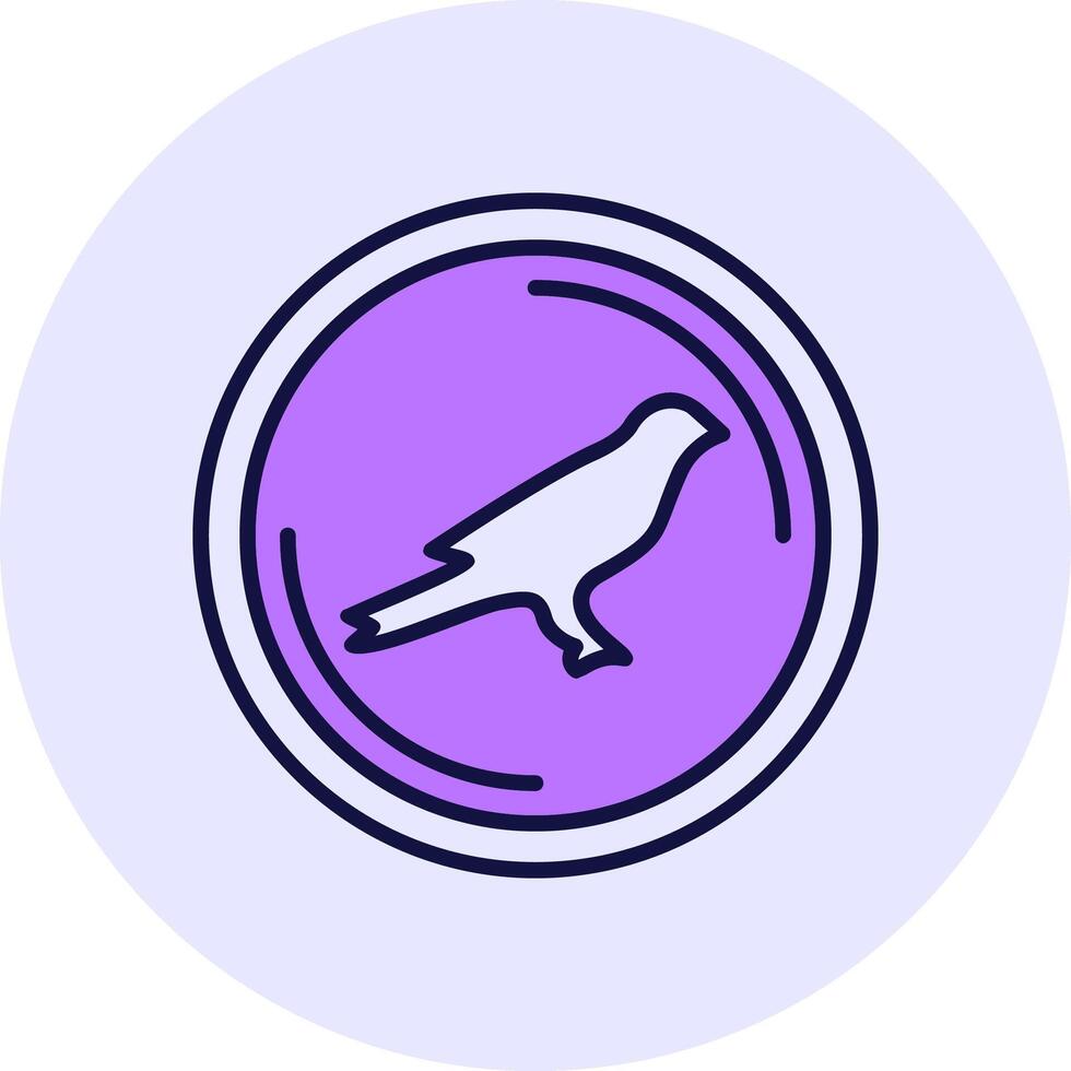 Kusama Filled Circle Fill Style Icon vector