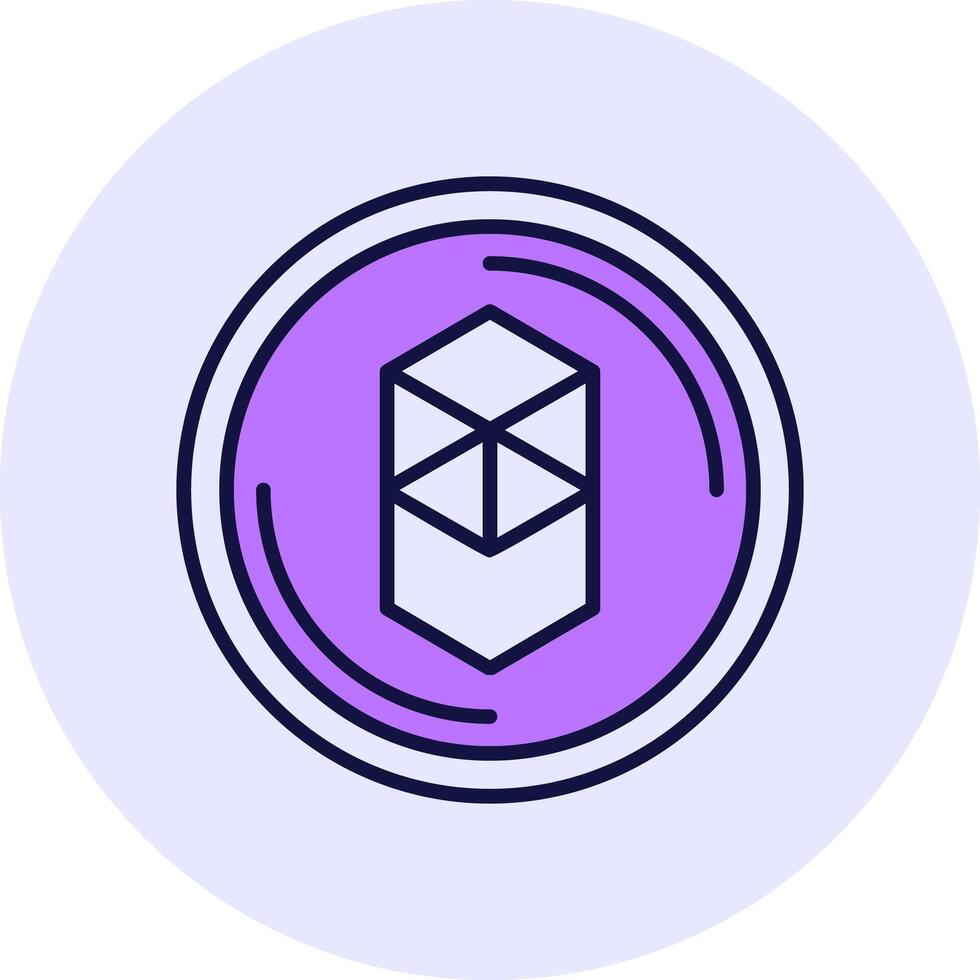 Fantom Filled Circle Fill Style Icon vector