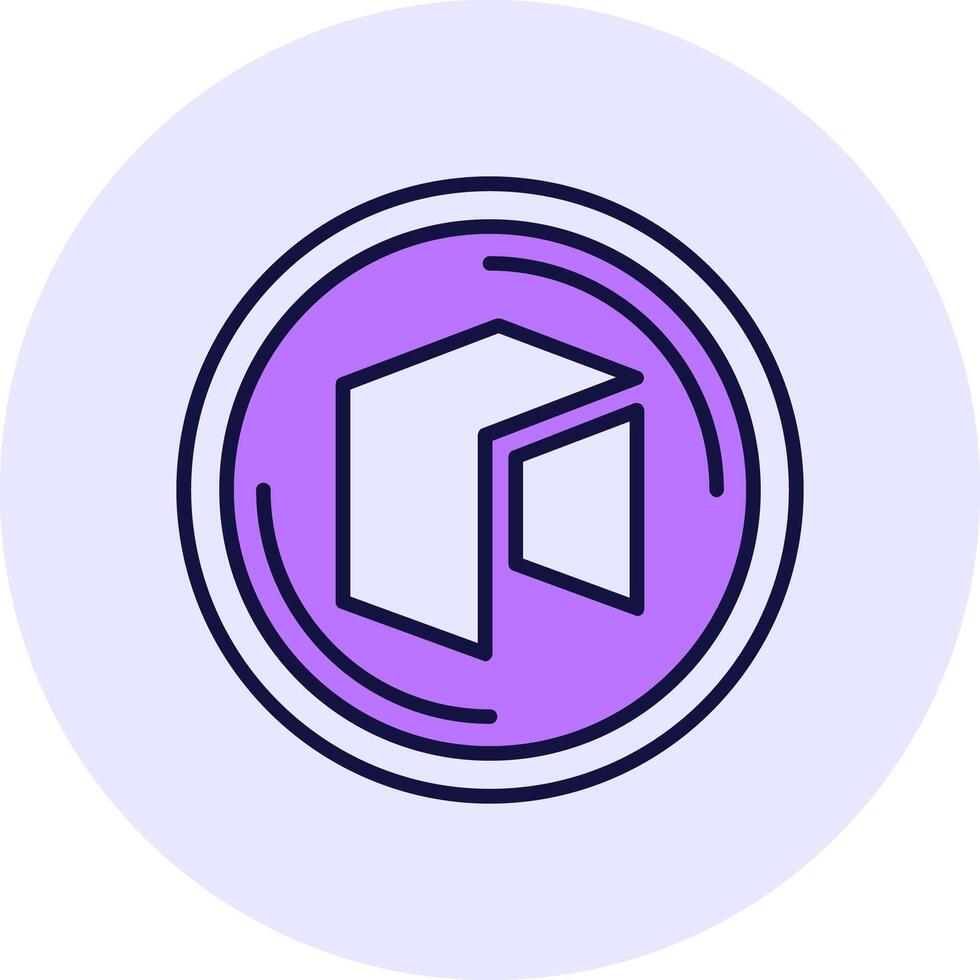 NEO Filled Circle Fill Style Icon vector