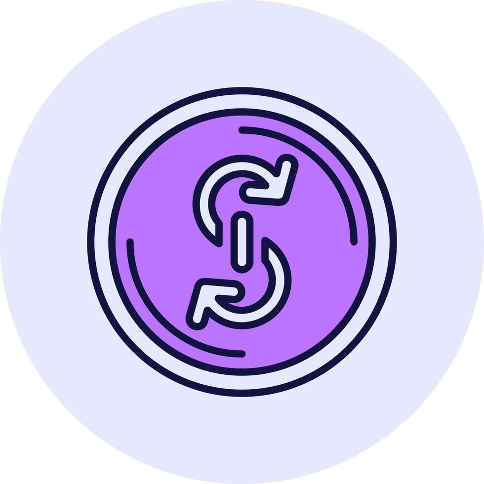 Yearn finance Filled Circle Fill Style Icon vector