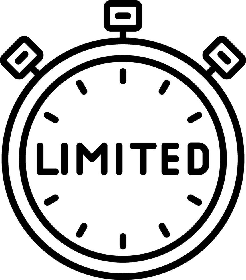 Limited Icon Desing Element vector