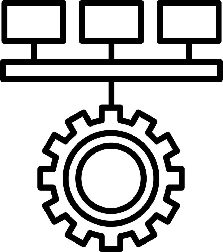 Logical Line Icon Design Element vector