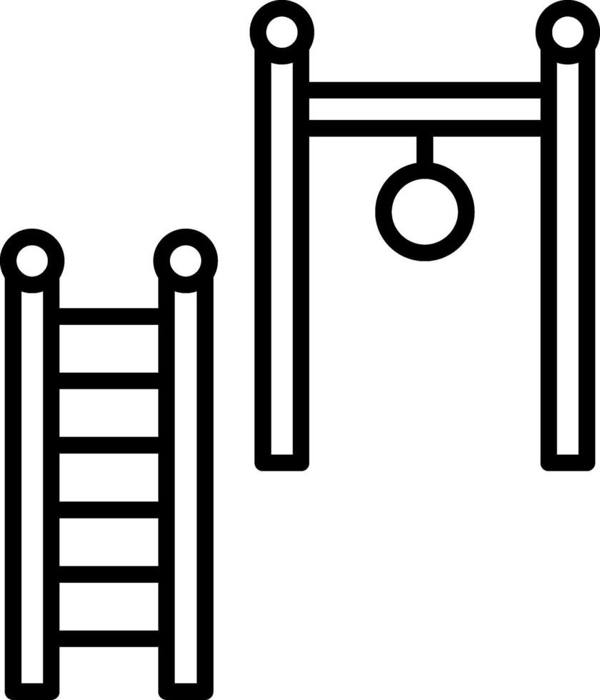 Playground Line Icon Design Element vector