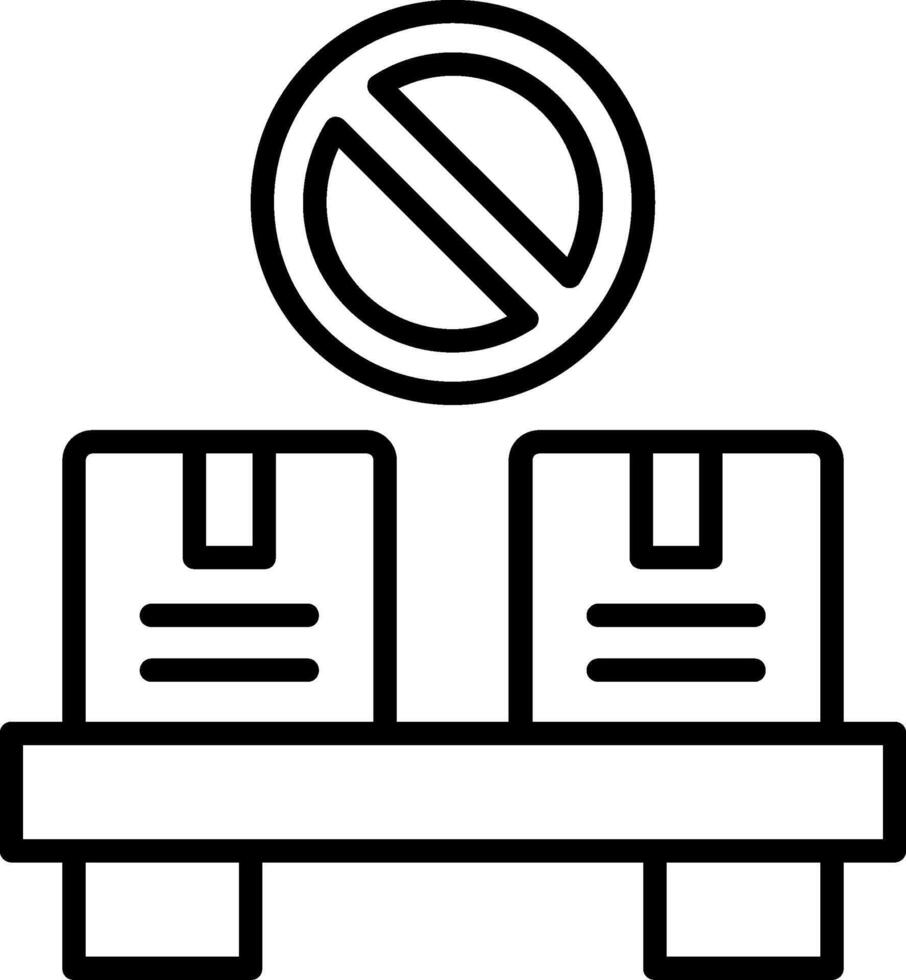 Out Of Stock Icon Desing Element vector