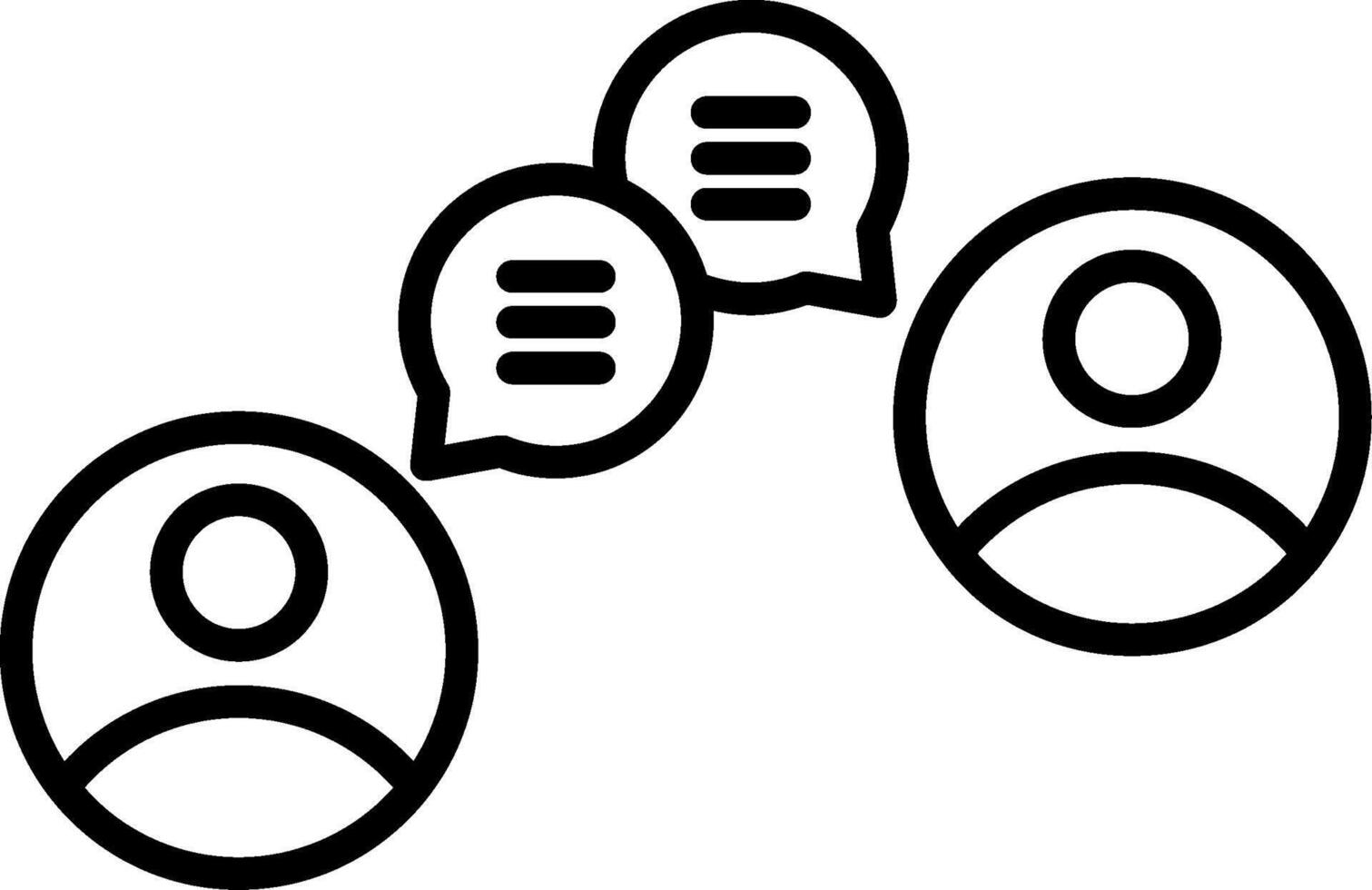 Communications Line Icon Design Element vector