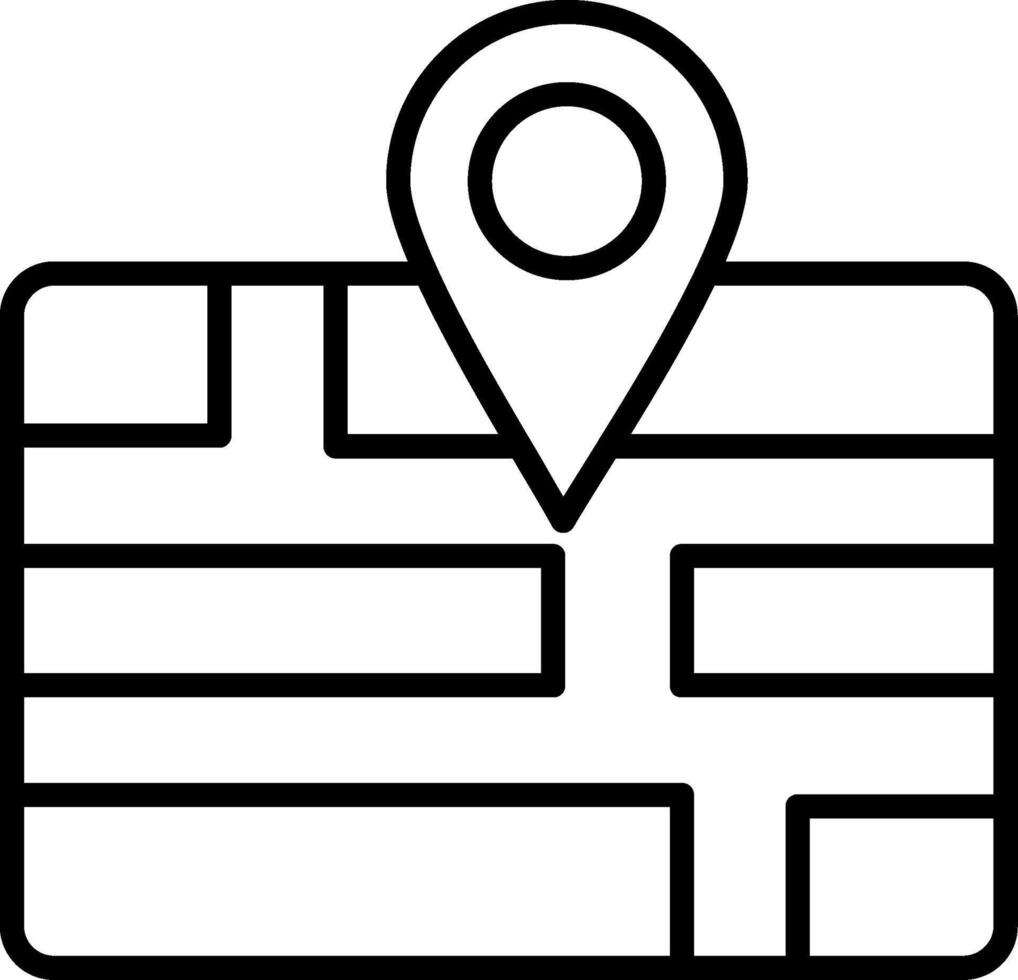 Area Line Icon Design Element vector