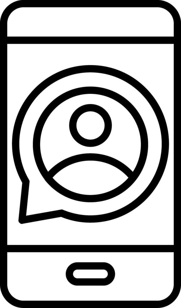 Communication Line Icon Design Element vector