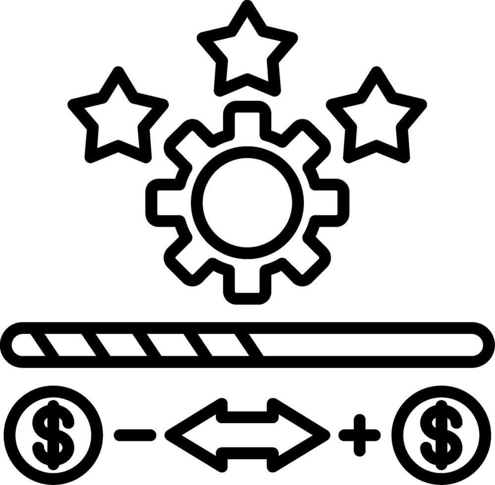 In Progress Line Icon Design Element vector