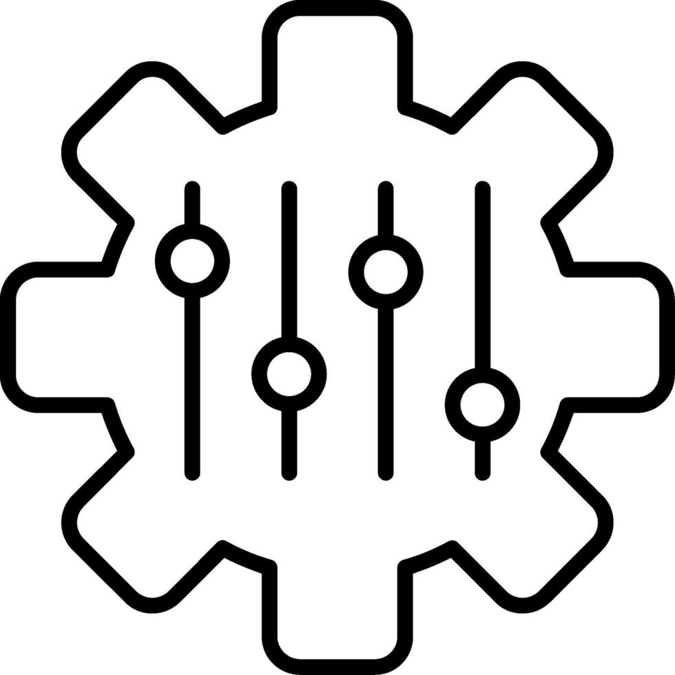 Adjustable Line Icon Design Element vector