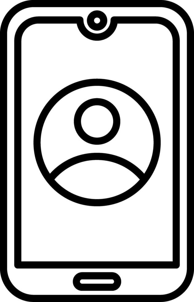 Smartphone Line Icon Design Element vector