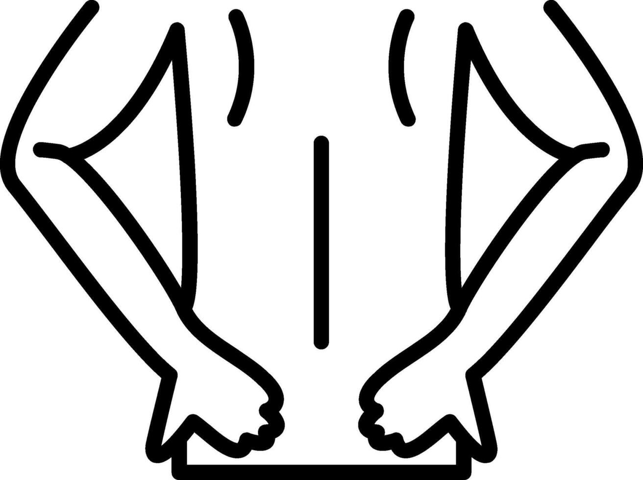 Back Line Icon Design Element vector