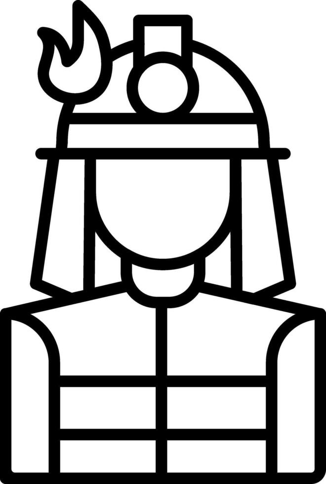 Fireman Line Icon Design Element vector