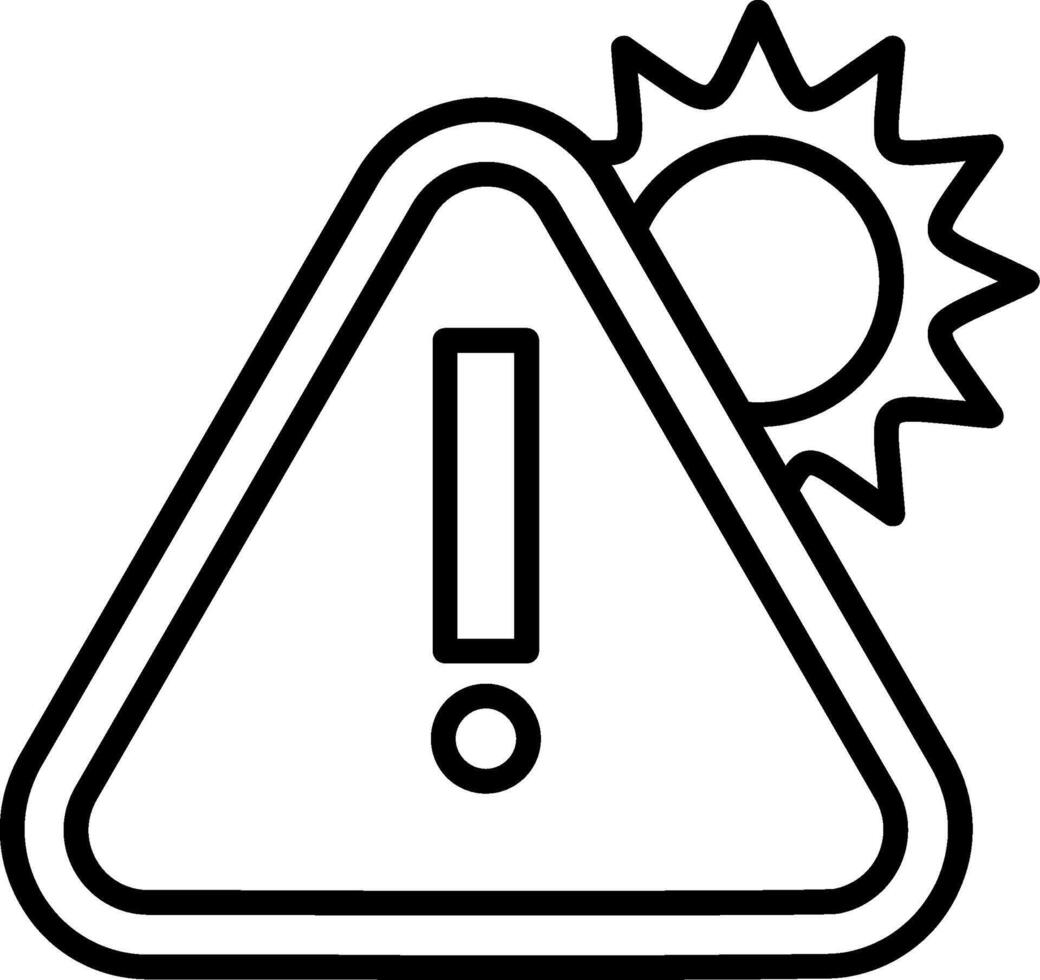 Danger Line Icon Design Element vector