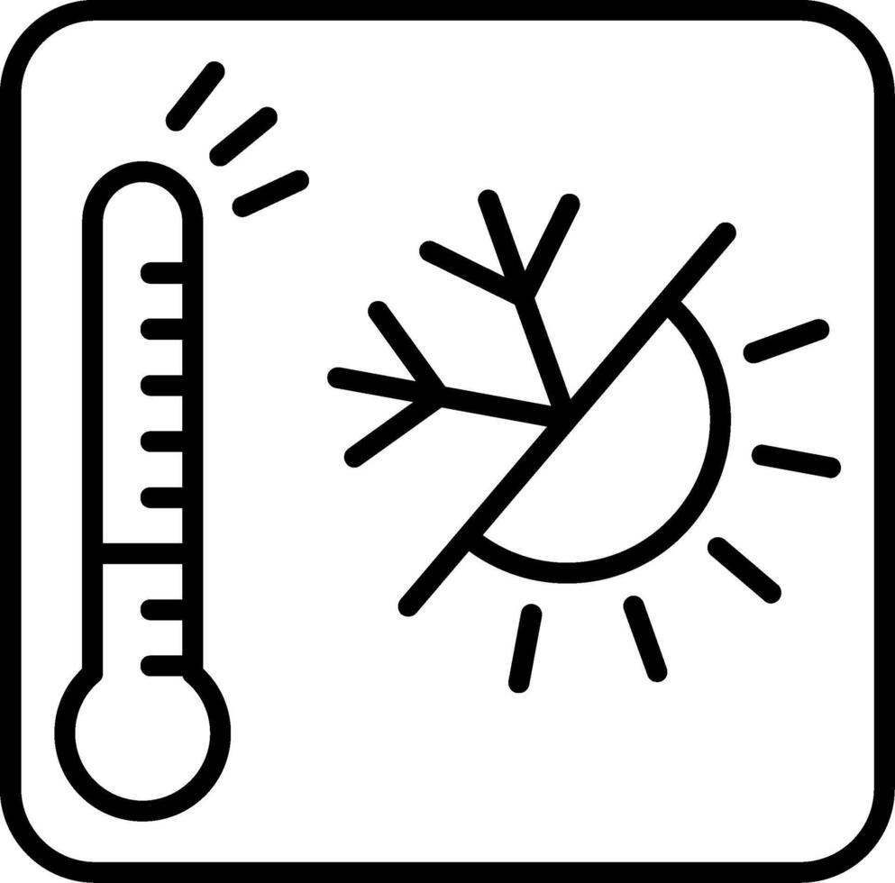 Thermal Line Icon Design Element vector