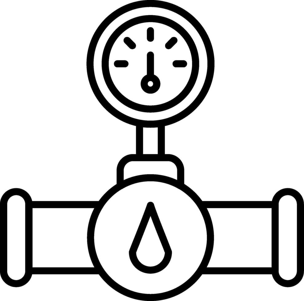 Valve Line Icon Design Element vector