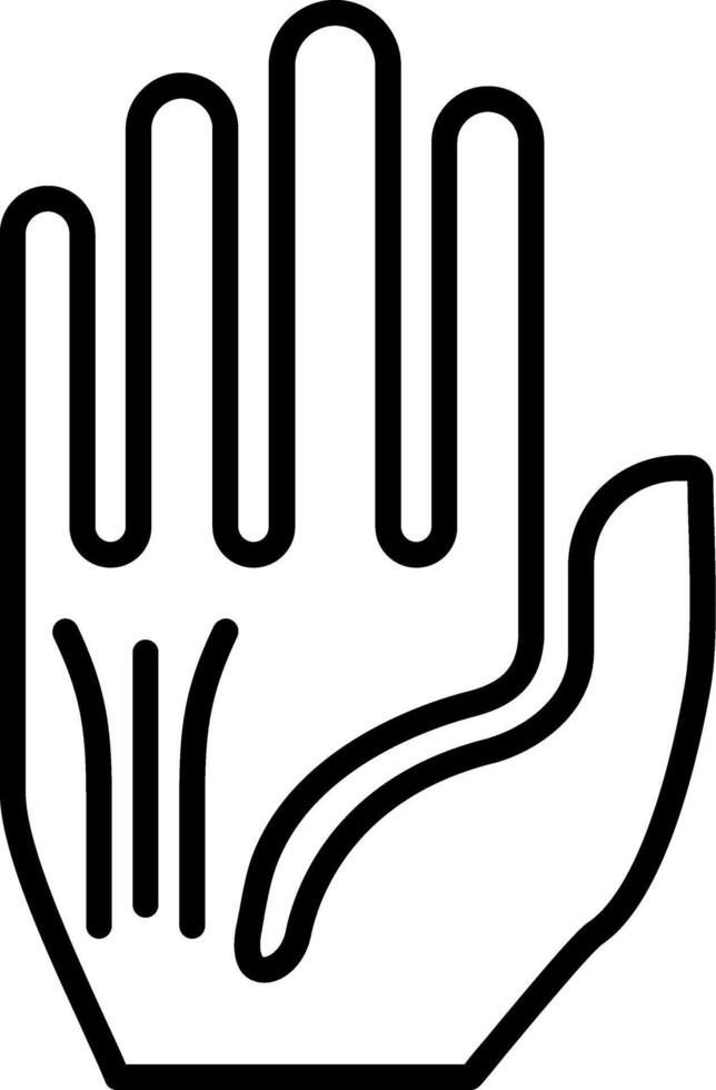 Hand Line Icon Design Element vector