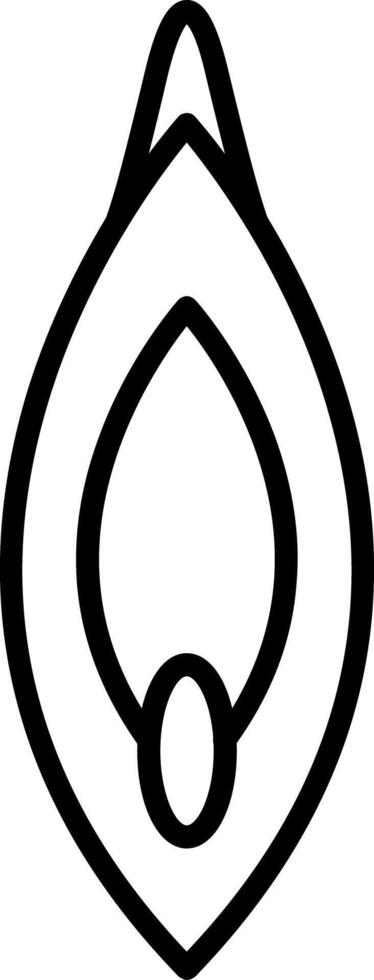Vagina Line Icon Design Element vector