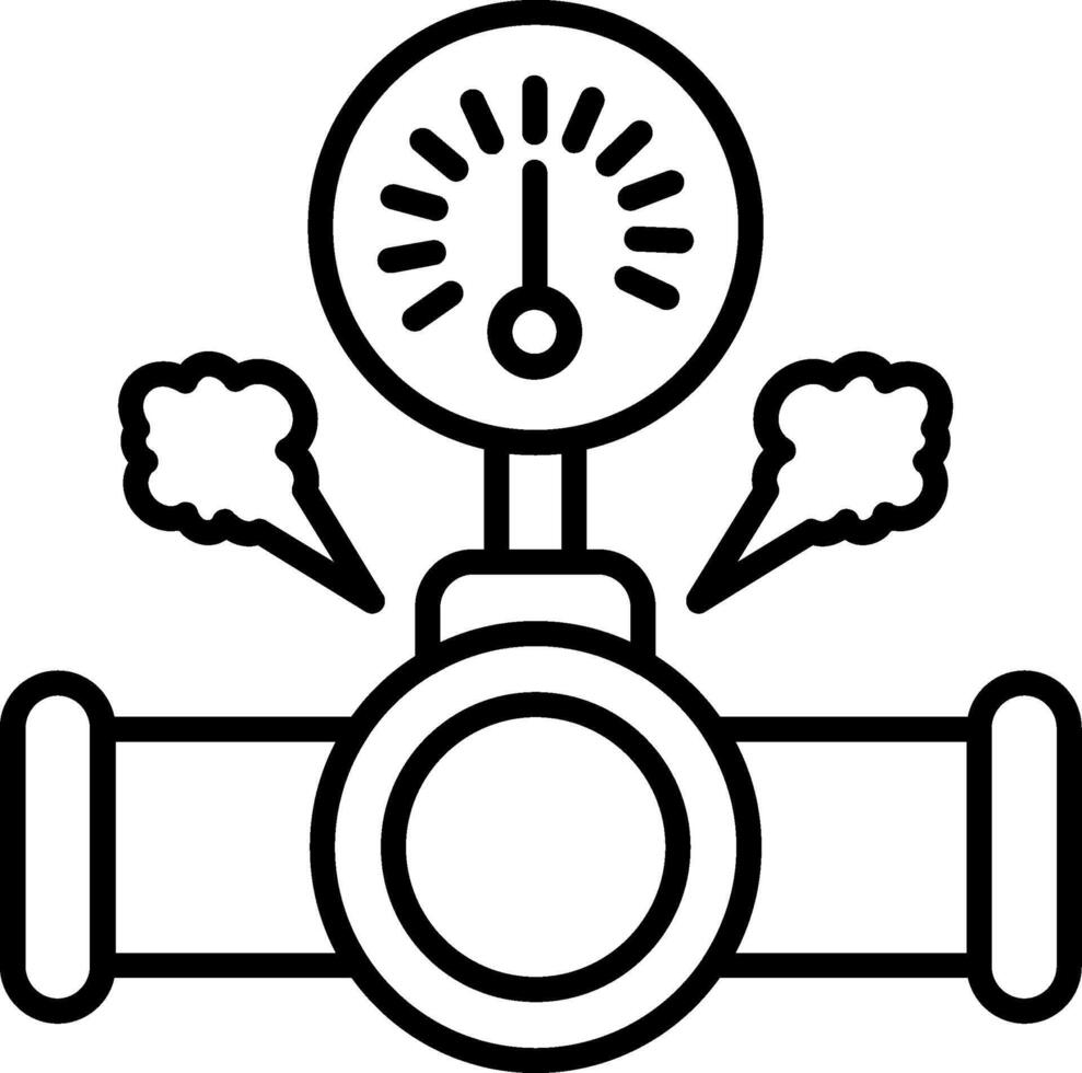 High Pressure Line Icon Design Element vector