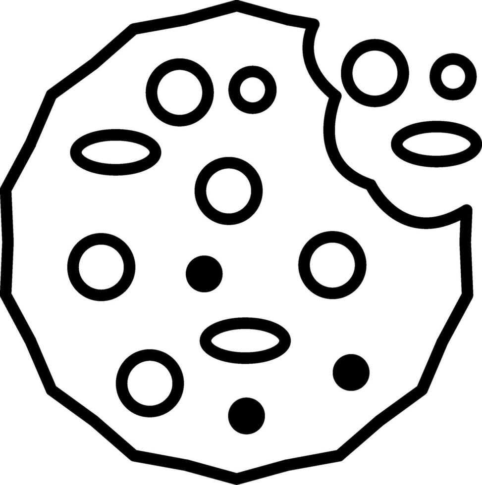 Cookies Line Icon Design Element vector