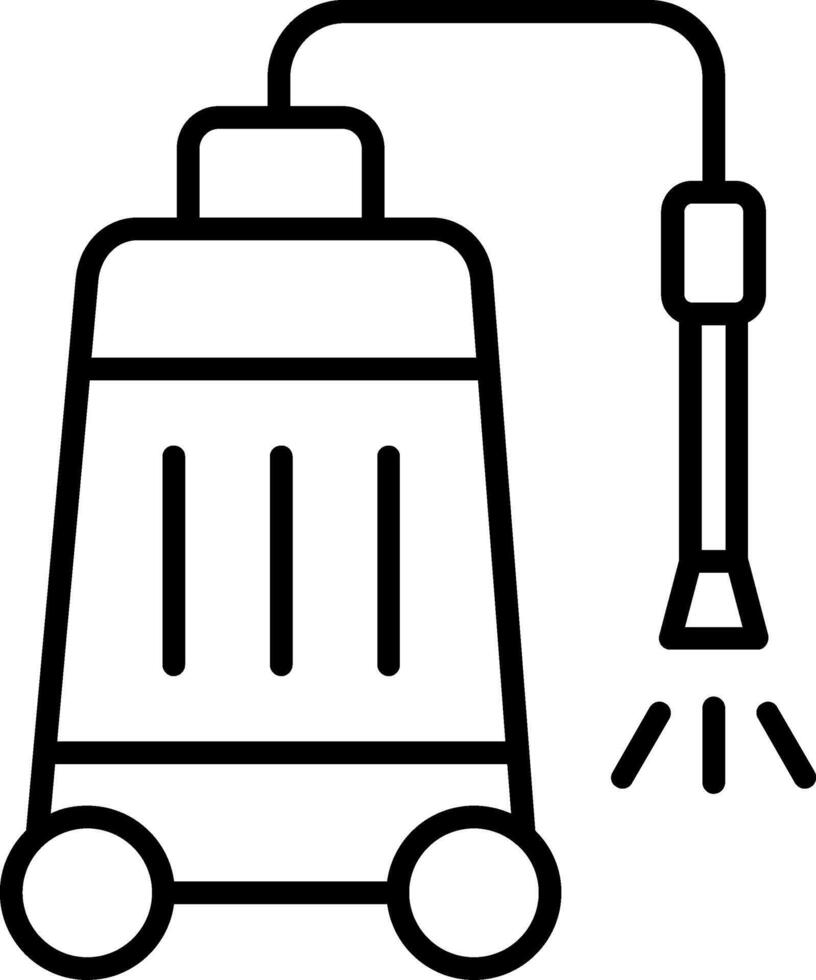 Power Washing Line Icon Design Element vector