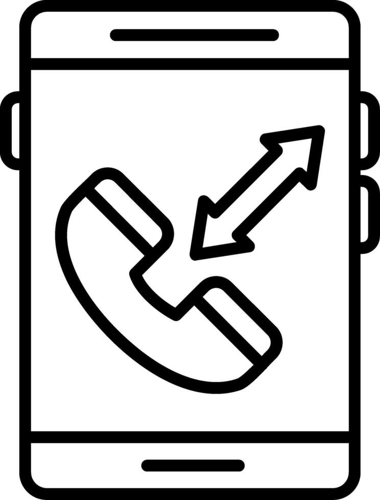 Smartphone Line Icon Design Element vector