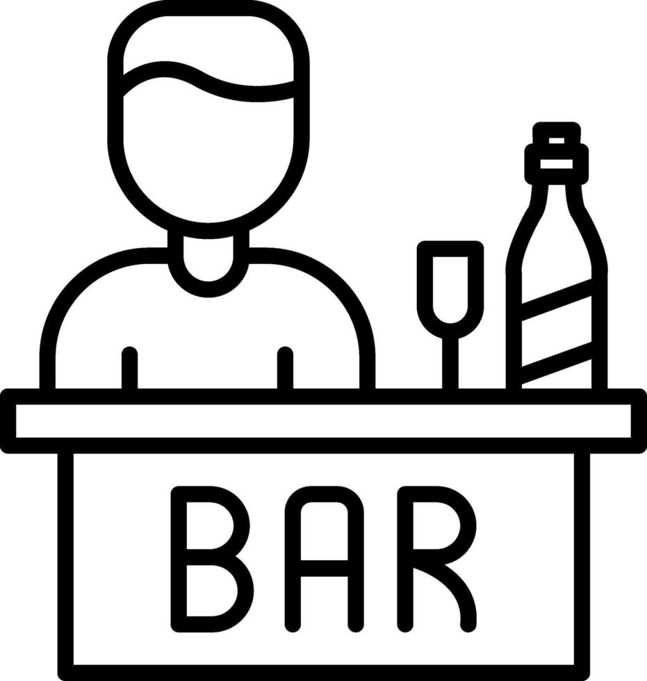 Bar Line Icon Design Element vector