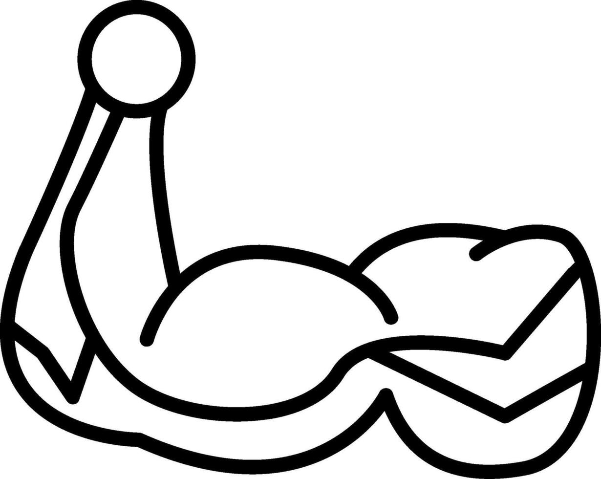 Veins Line Icon Design Element vector