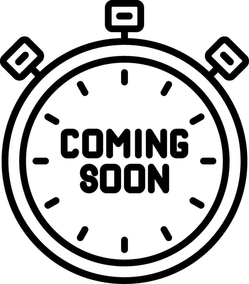 Soon Icon Desing Element vector