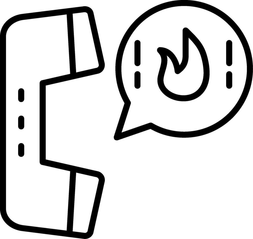 Emergency Call Line Icon Design Element vector