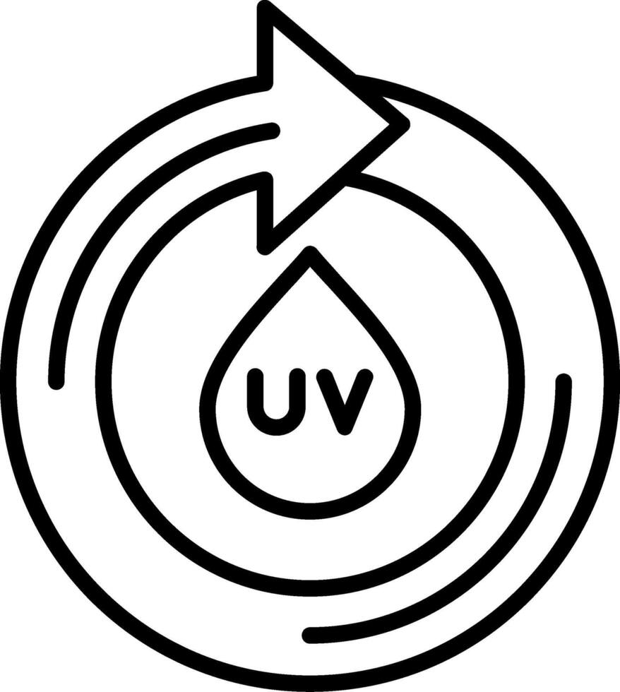 UV Line Icon Design Element vector