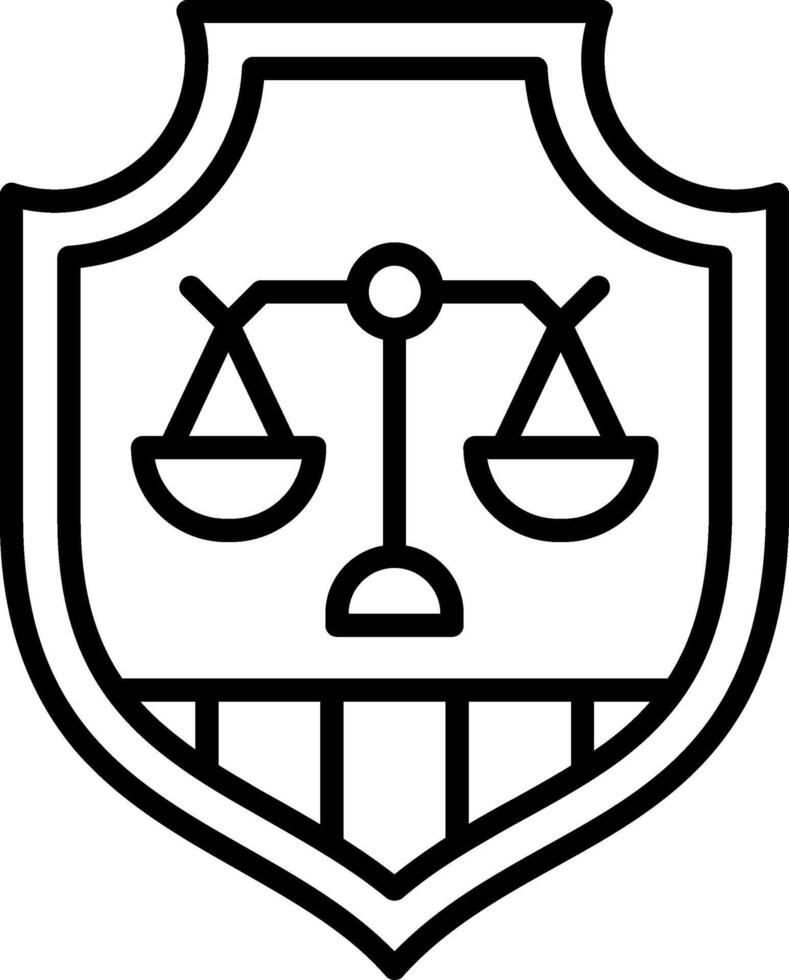 Emblem Line Icon Design Element vector