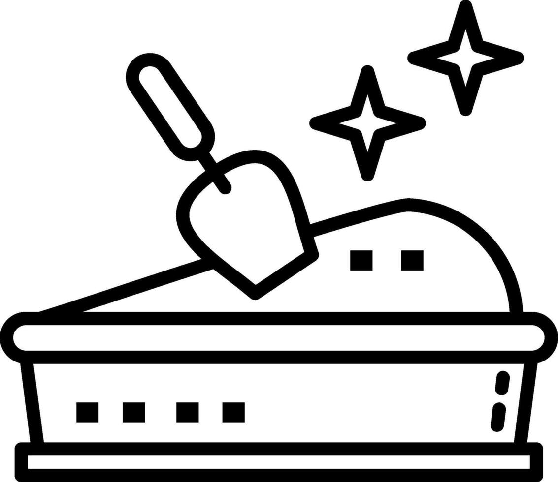 Sandbox Line Icon Design Element vector