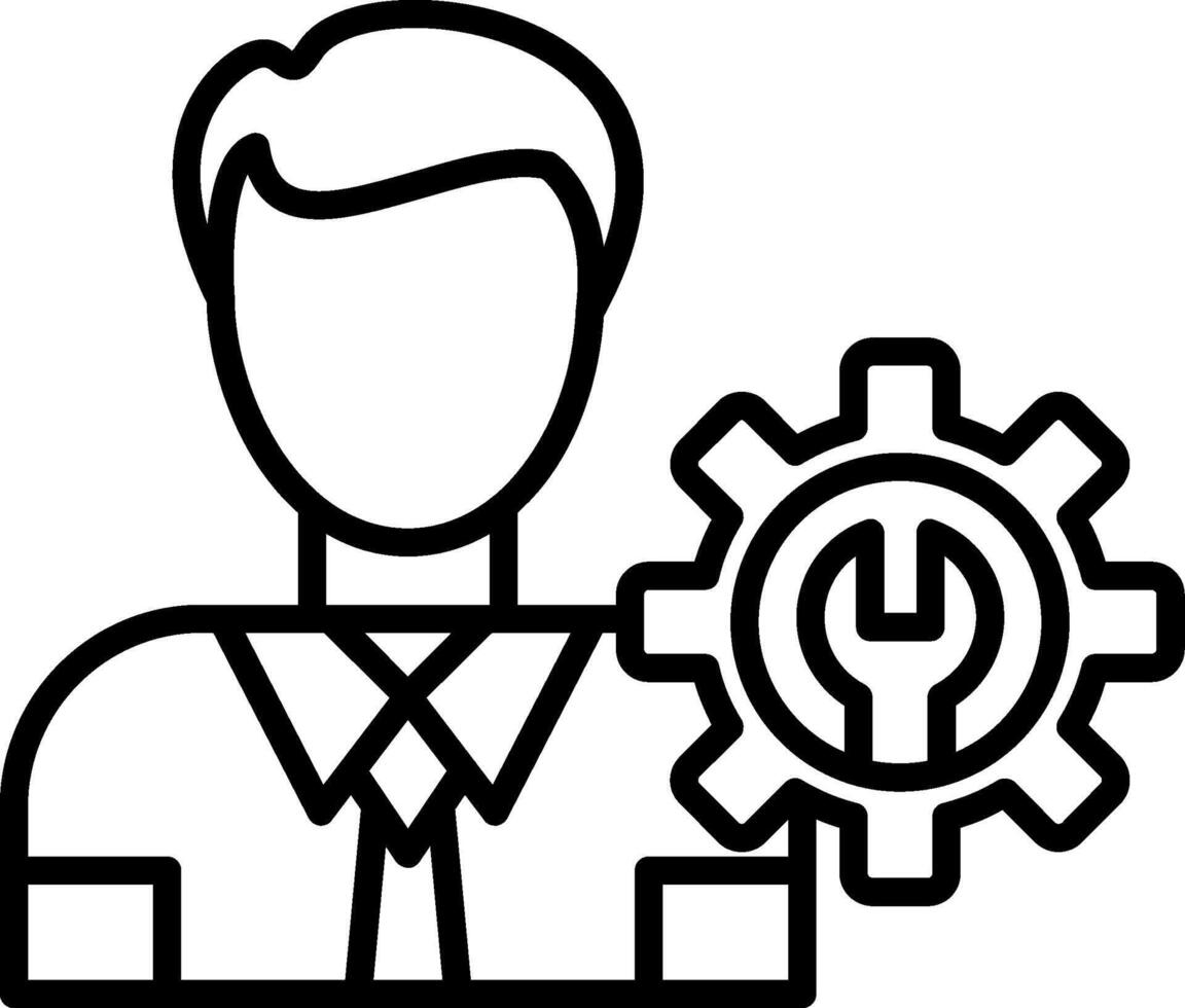 Technical Support Line Icon Design Element vector