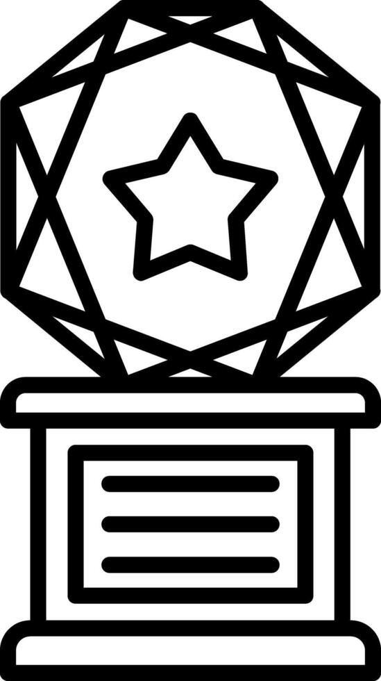 Award Line Icon Design Element vector