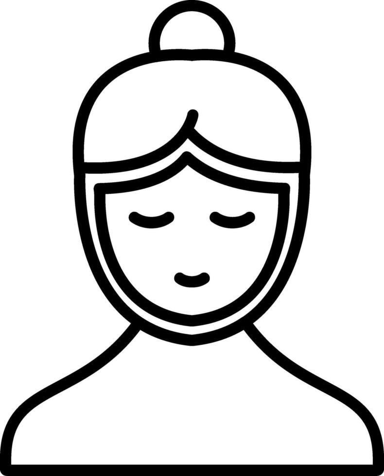 Facial Mask Line Icon Design Element vector