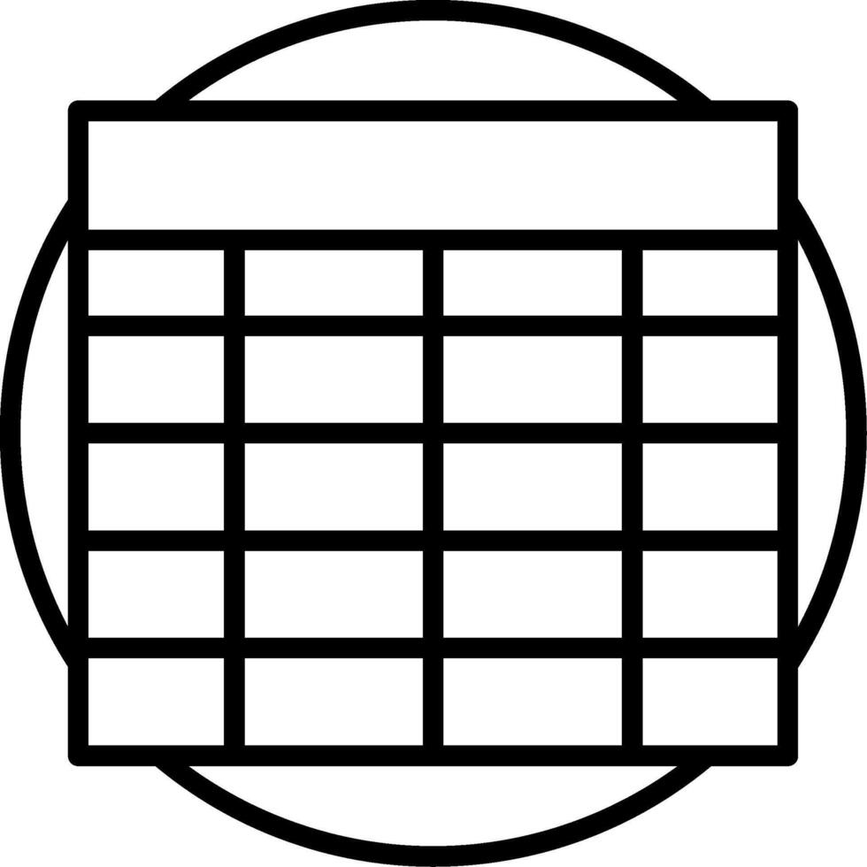 mesa línea icono diseño elemento vector