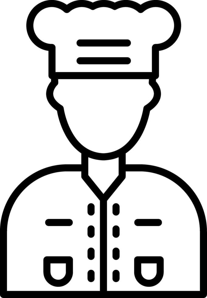 Chef Line Icon Design Element vector
