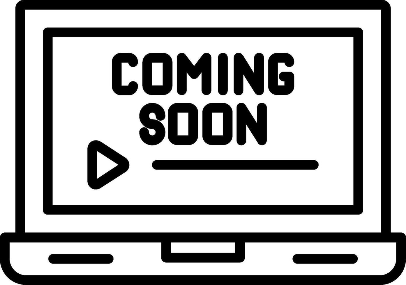 Coming Soon Icon Desing Element vector