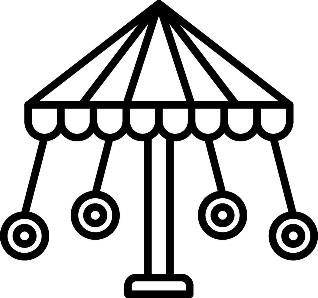 Playground Line Icon Design Element vector