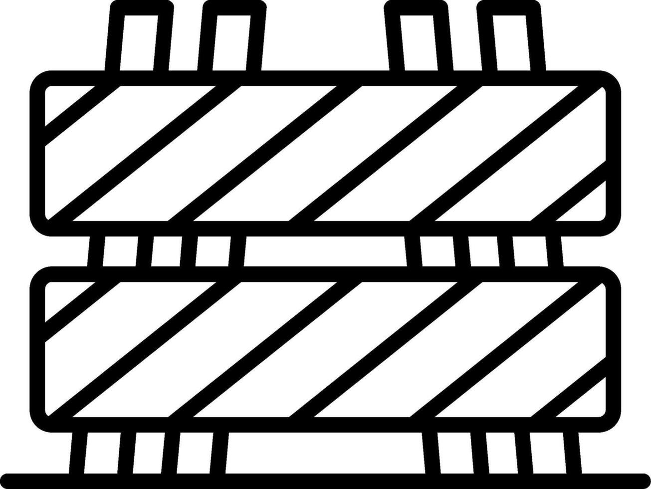 Barrier Line Icon Design Element vector