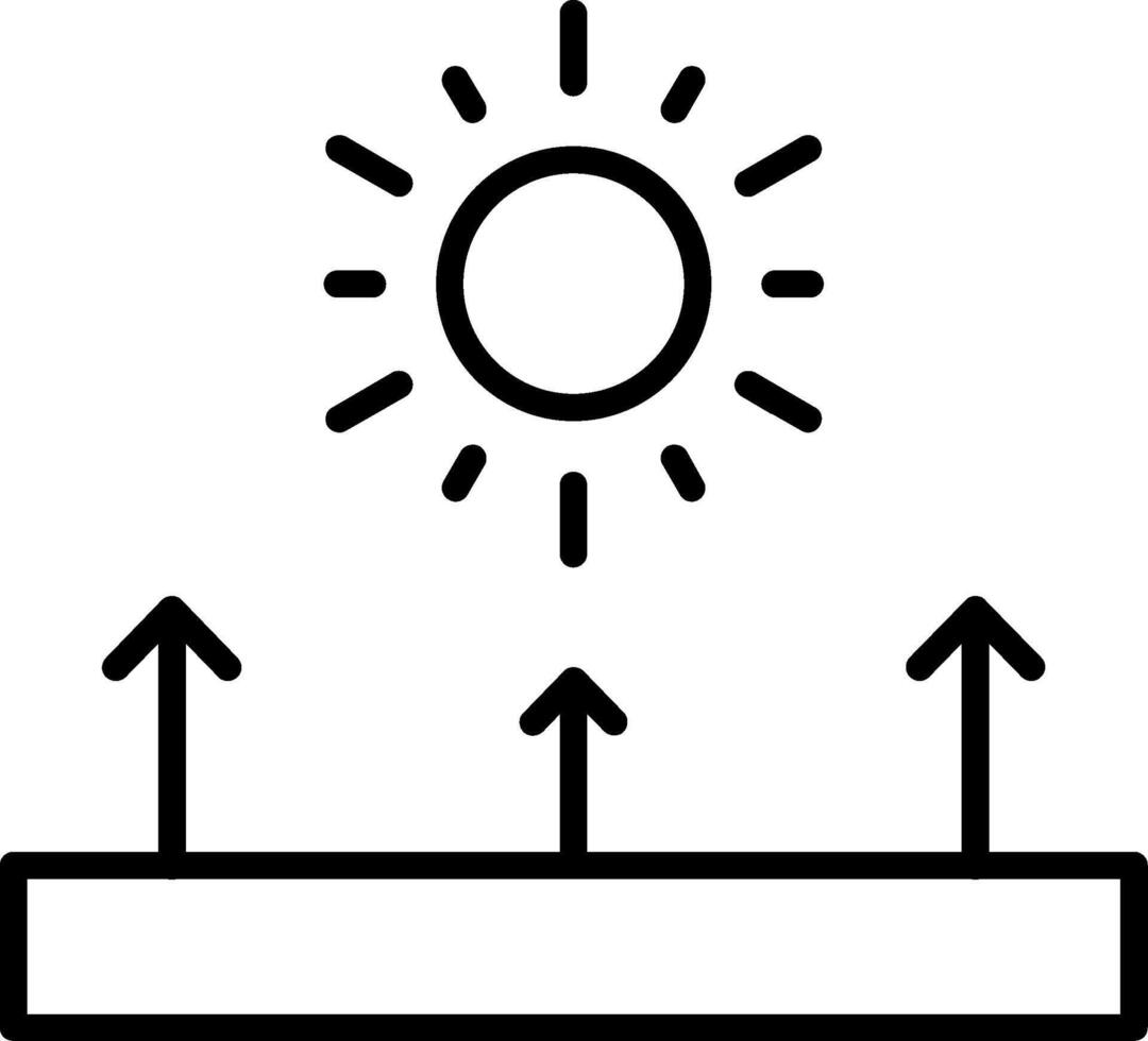 Reflect Line Icon Design Element vector
